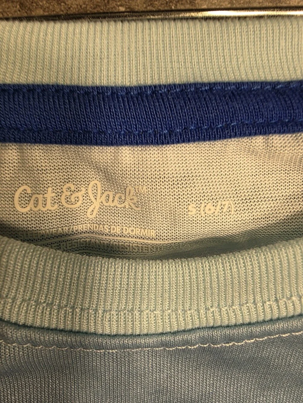 Cat & Jack Light Blue Shark and Pizza Pajama Set